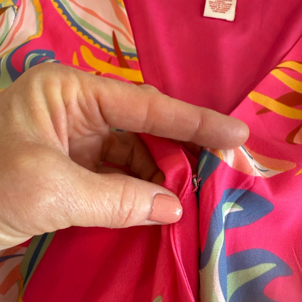 Flying Tomato Pink Multicolor Floral Print Wrap Romper - Picture 5 of 11